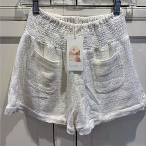 Nomad Women's Cream High Waist Shorts